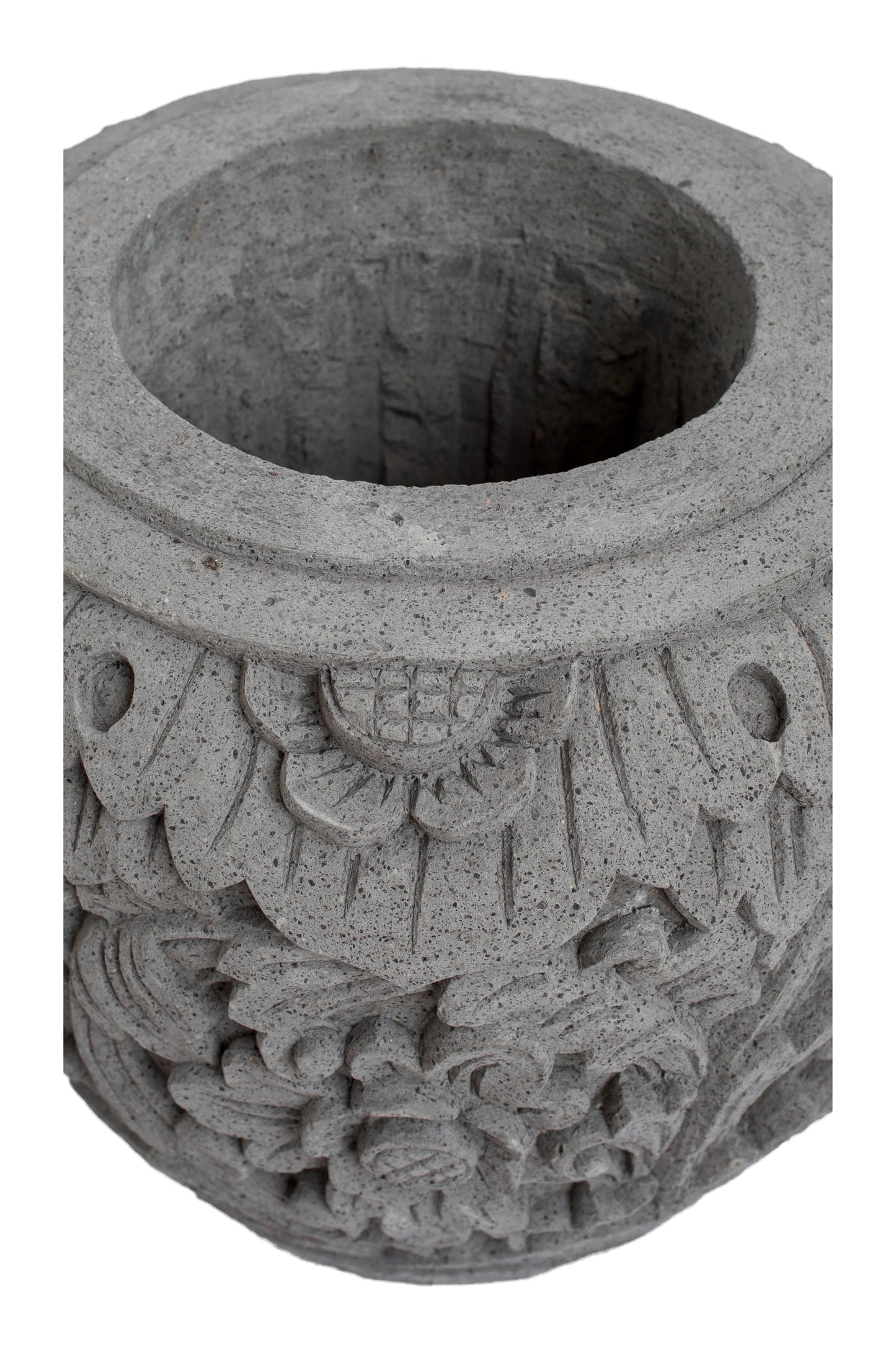 Tribal Floral Handcarved Planter