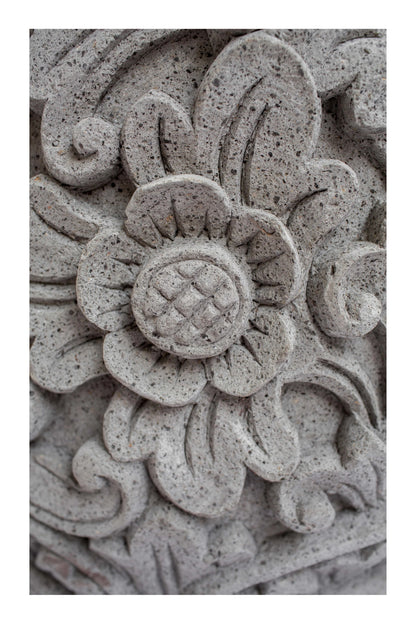 Tribal Floral Handcarved Planter