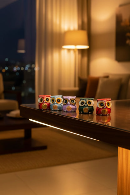 Bright eyed Little Owlets Décor