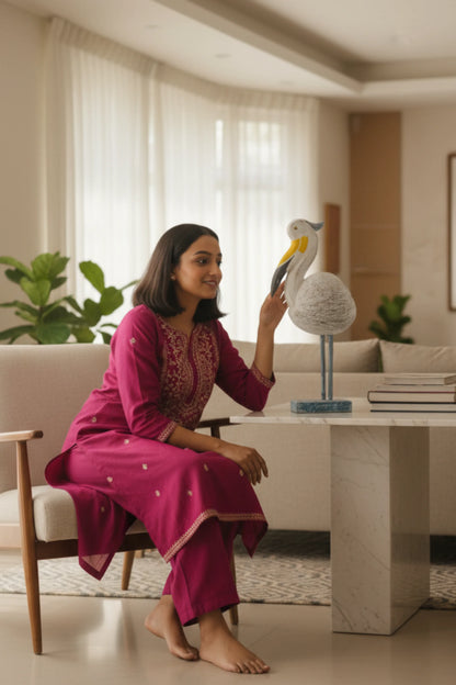 Chubby Chomper Pelican  - Style 03 (White)