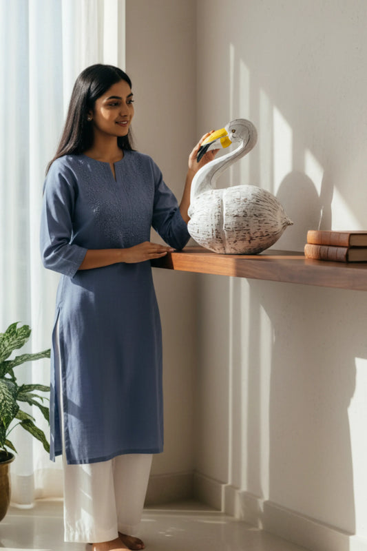 Fat feathers pelican - Style 02 (Dark Blue)