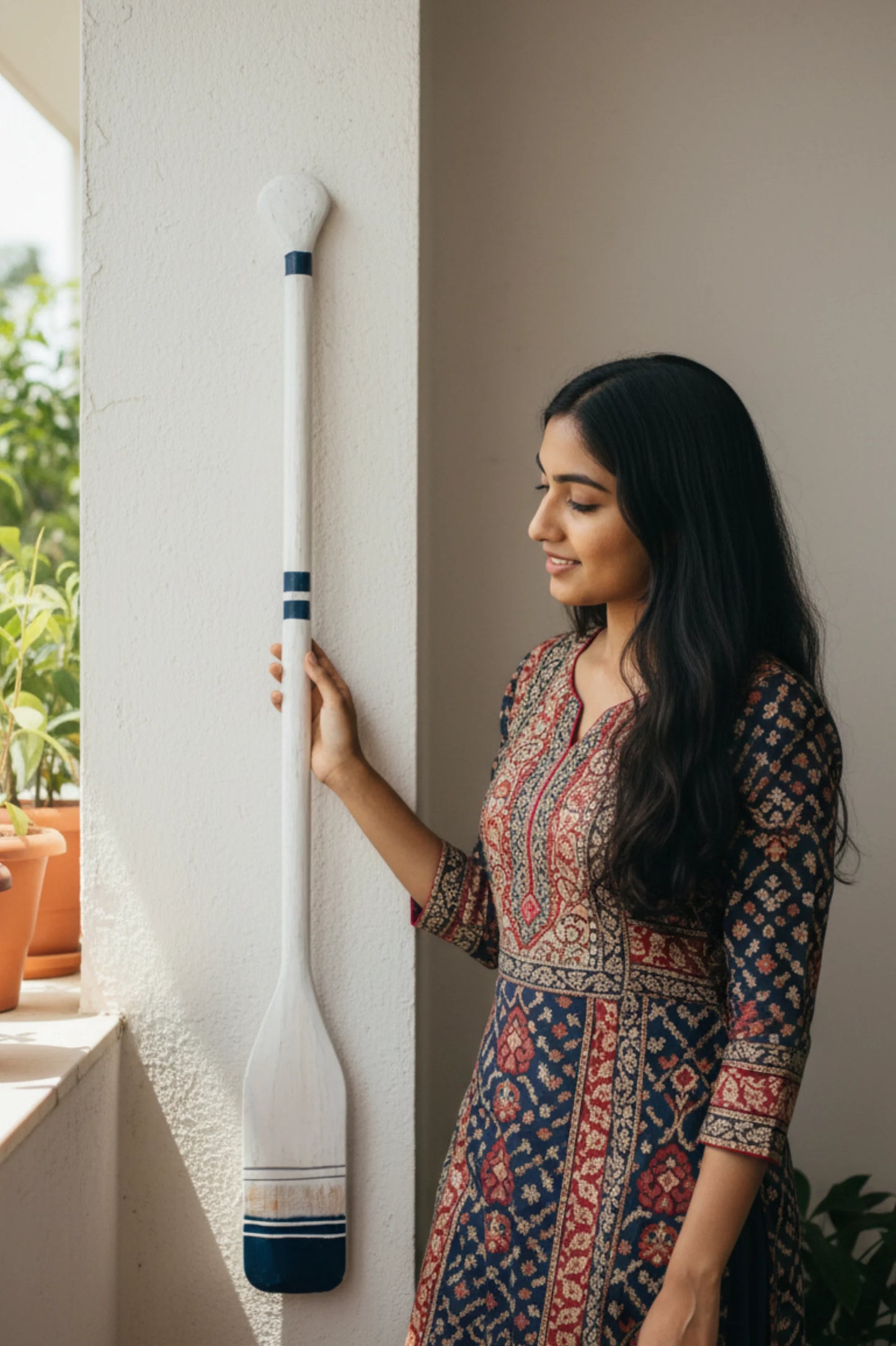 Tropical Paradise Decorative Oars - Style 02 (Salty White)