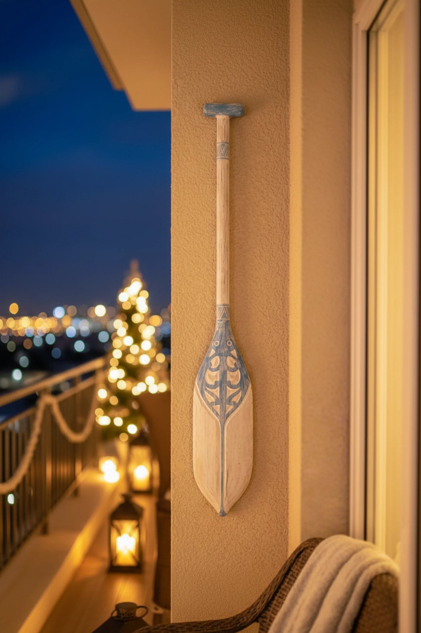 Tropical Paradise Decorative Oars - Style 04 (Ocean's Art)