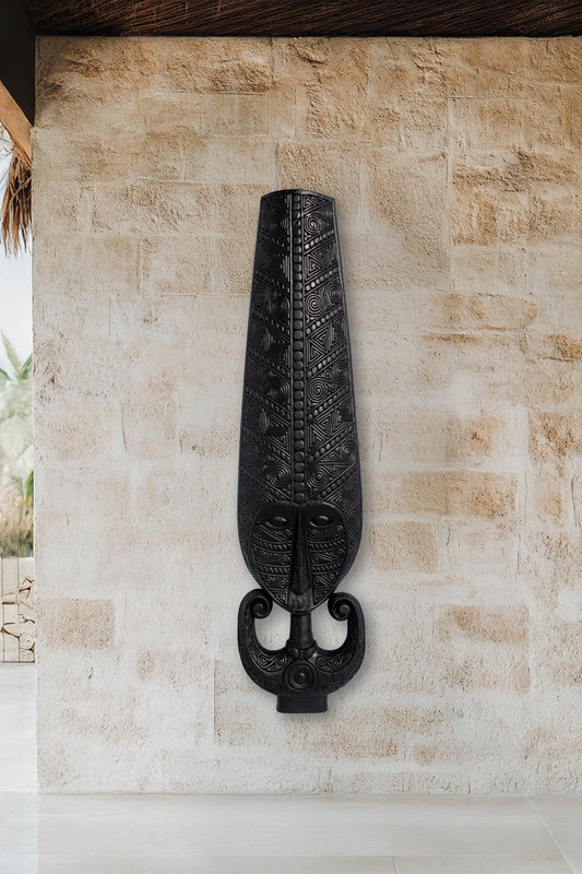 Antique Timor Warrior King Statue - Medium - Style 02