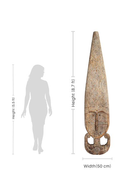 Antique Timor Warrior King Statue - Large - Style 03