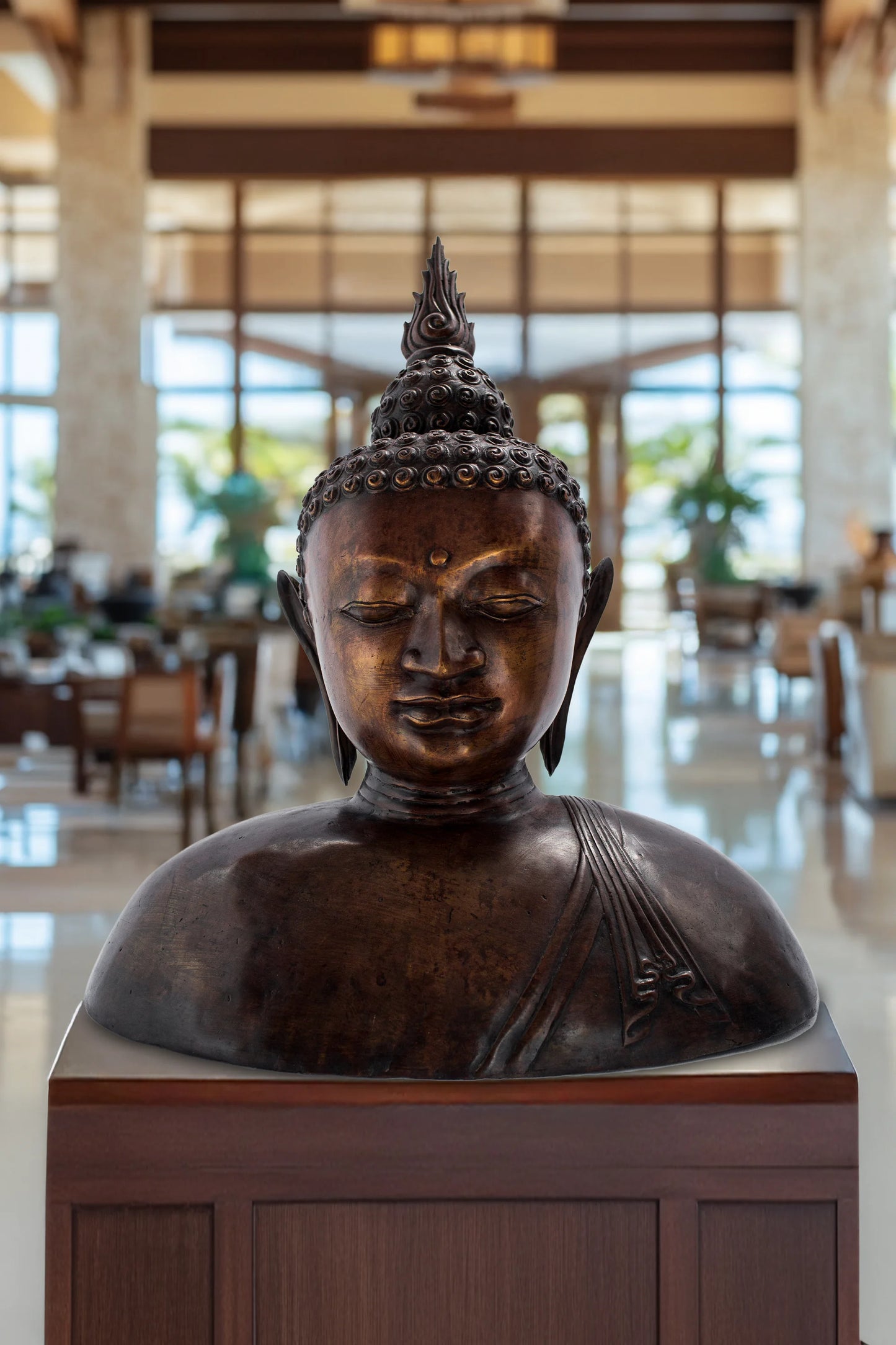 Antique Bronze Hand Carved Buddha