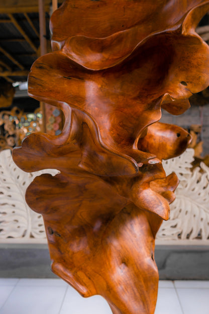 Antique Natural Wooden Sculpture - Style 04