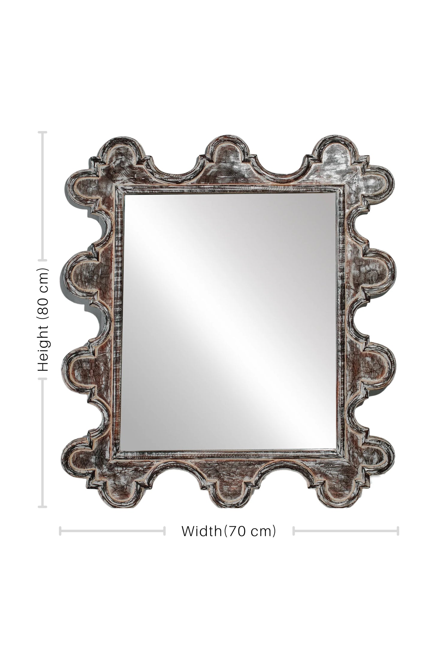 Colonial Style Square Hand Carved Mirror Frame - Style 10