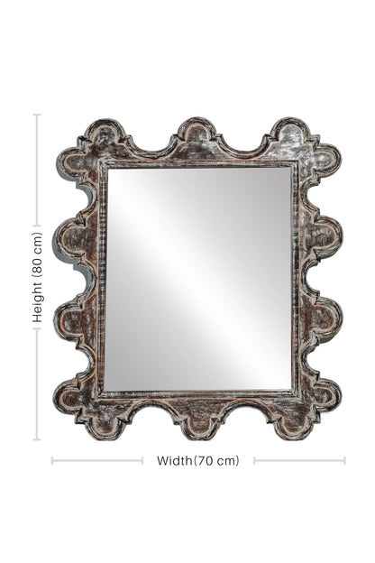 Colonial Style Square Hand Carved Mirror Frame - Style 10