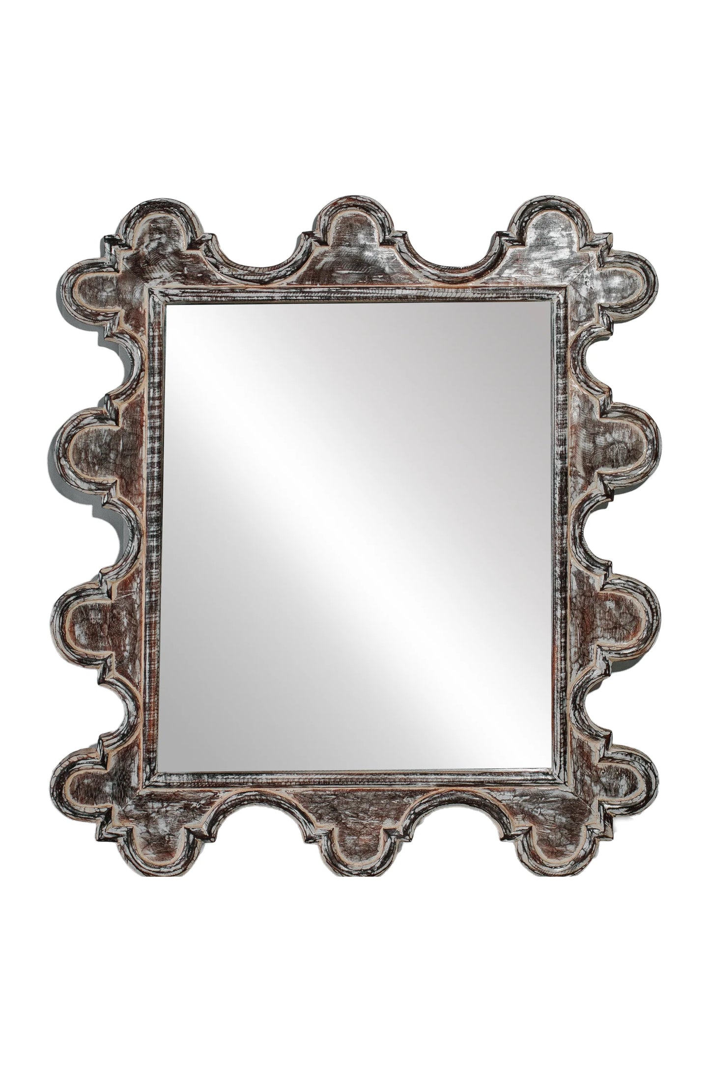 Colonial Style Square Hand Carved Mirror Frame - Style 10