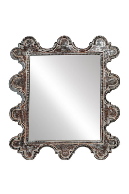 Colonial Style Square Hand Carved Mirror Frame - Style 10