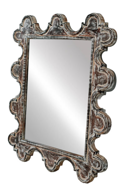 Colonial Style Square Hand Carved Mirror Frame - Style 10