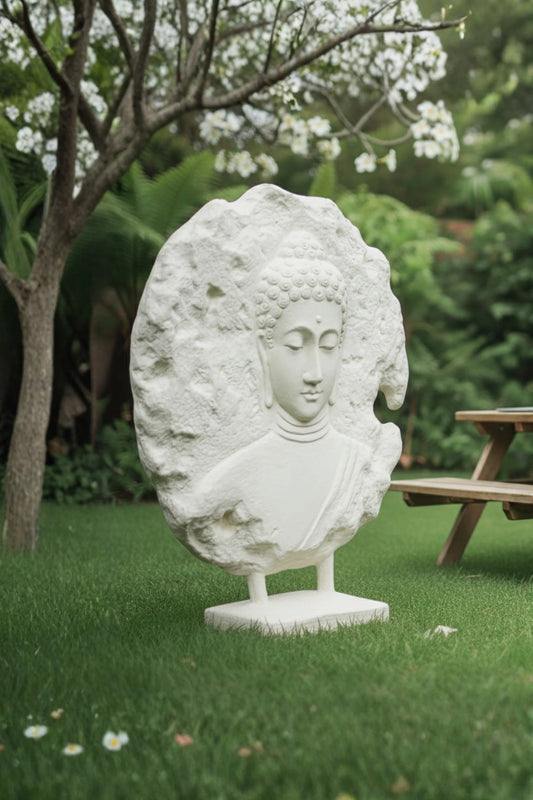 Buddha At Peace Sculpture With Base