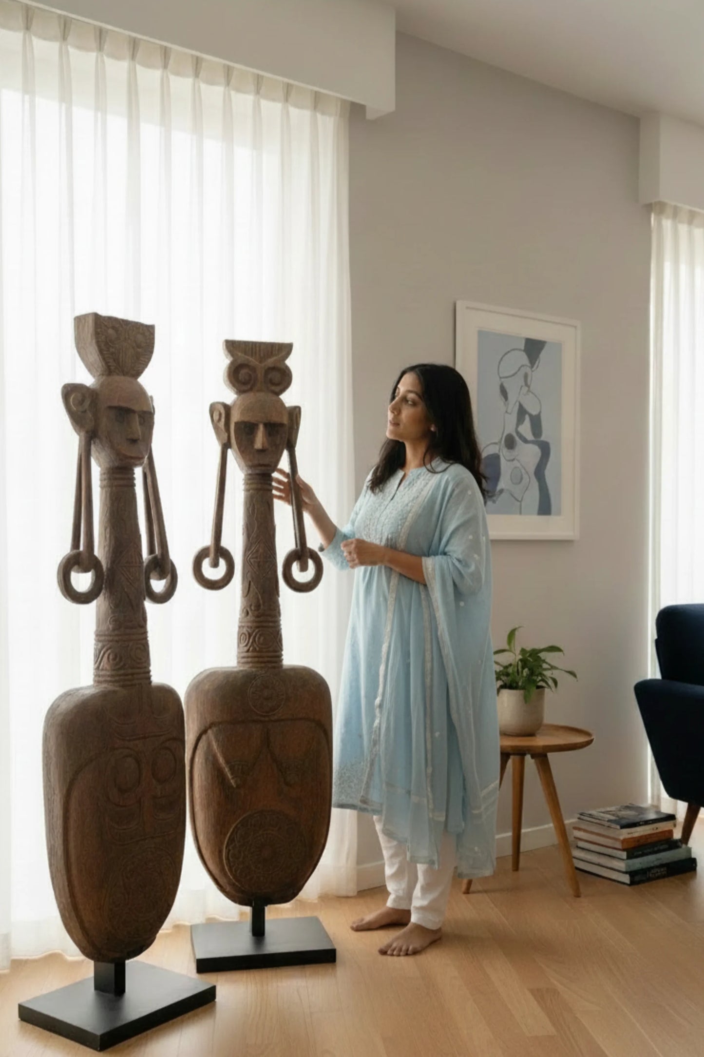 Sundanese King & Queen Antique Statues