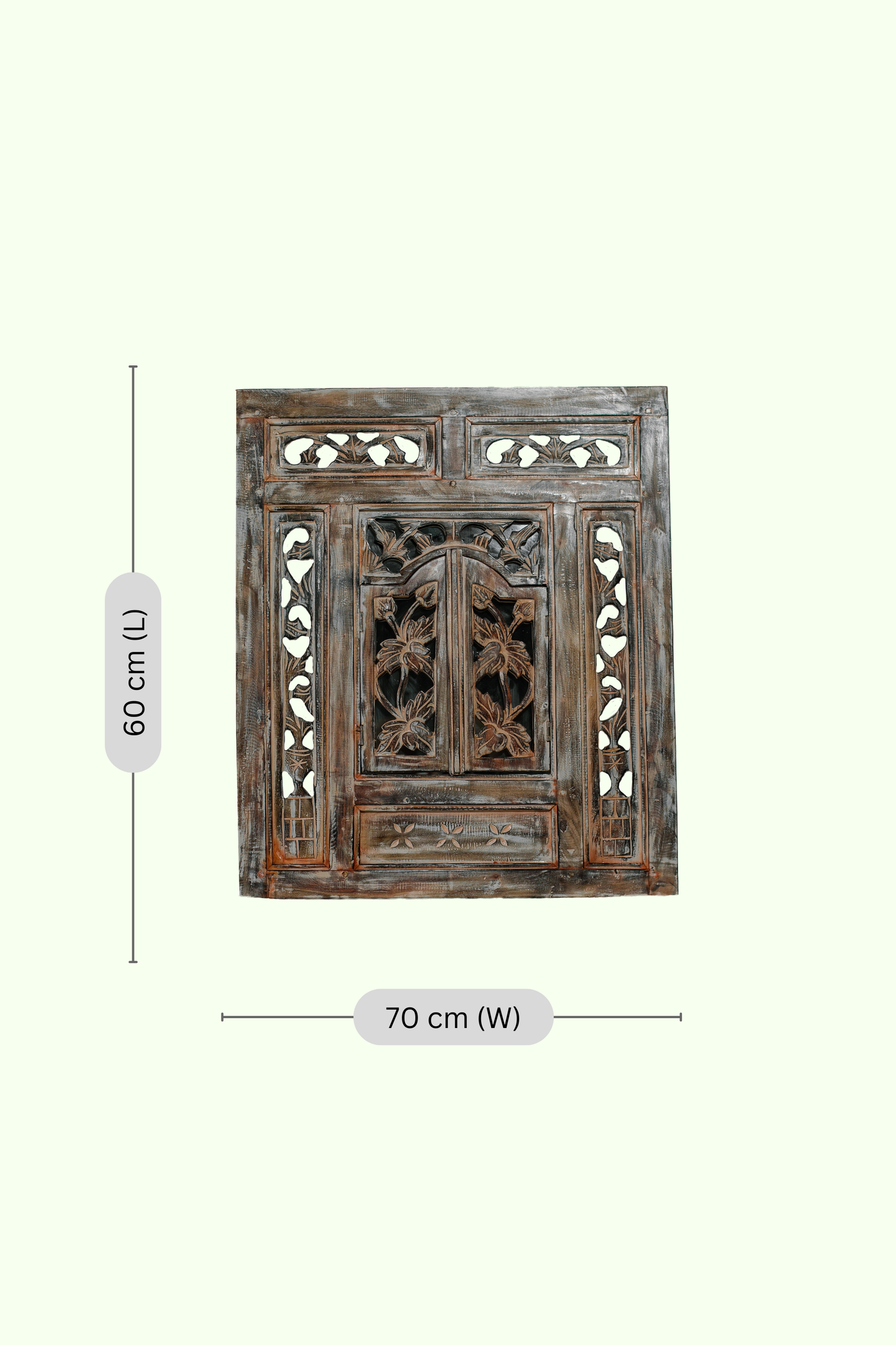 Rustic Mirror Frame with Mirror - Style 03