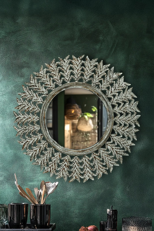 Round Mirror Frame Design Shop Mirror Frame Online at Best Price | Decor Corner – Decorcorner