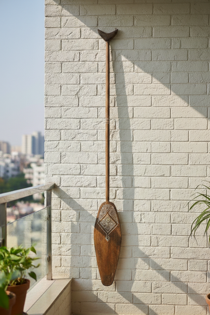 Timor Tribal Handcarved Wooden Oar - Style 2