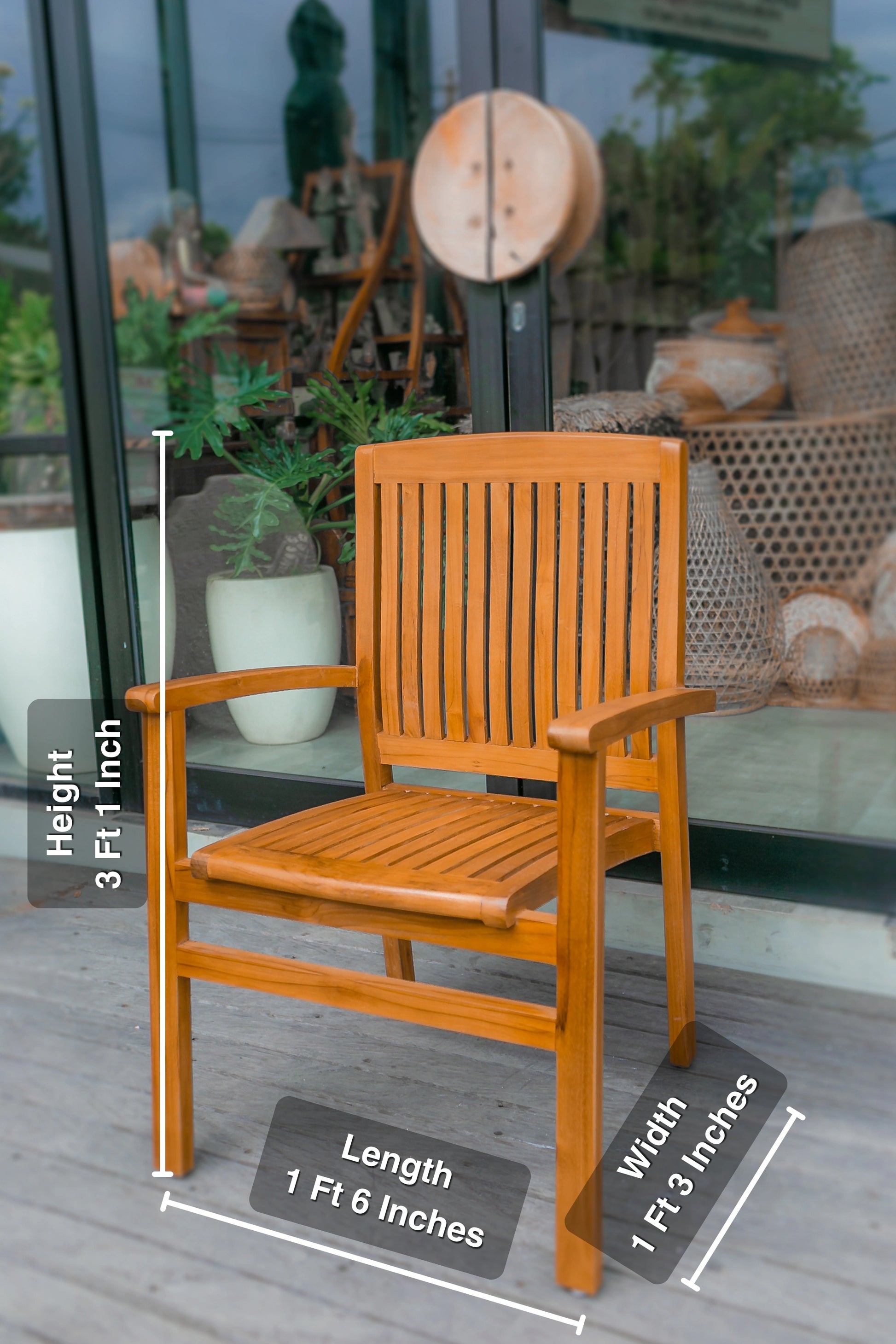 Grandia Teak Wood Chair Teak Wood Furnitures Decorcorner