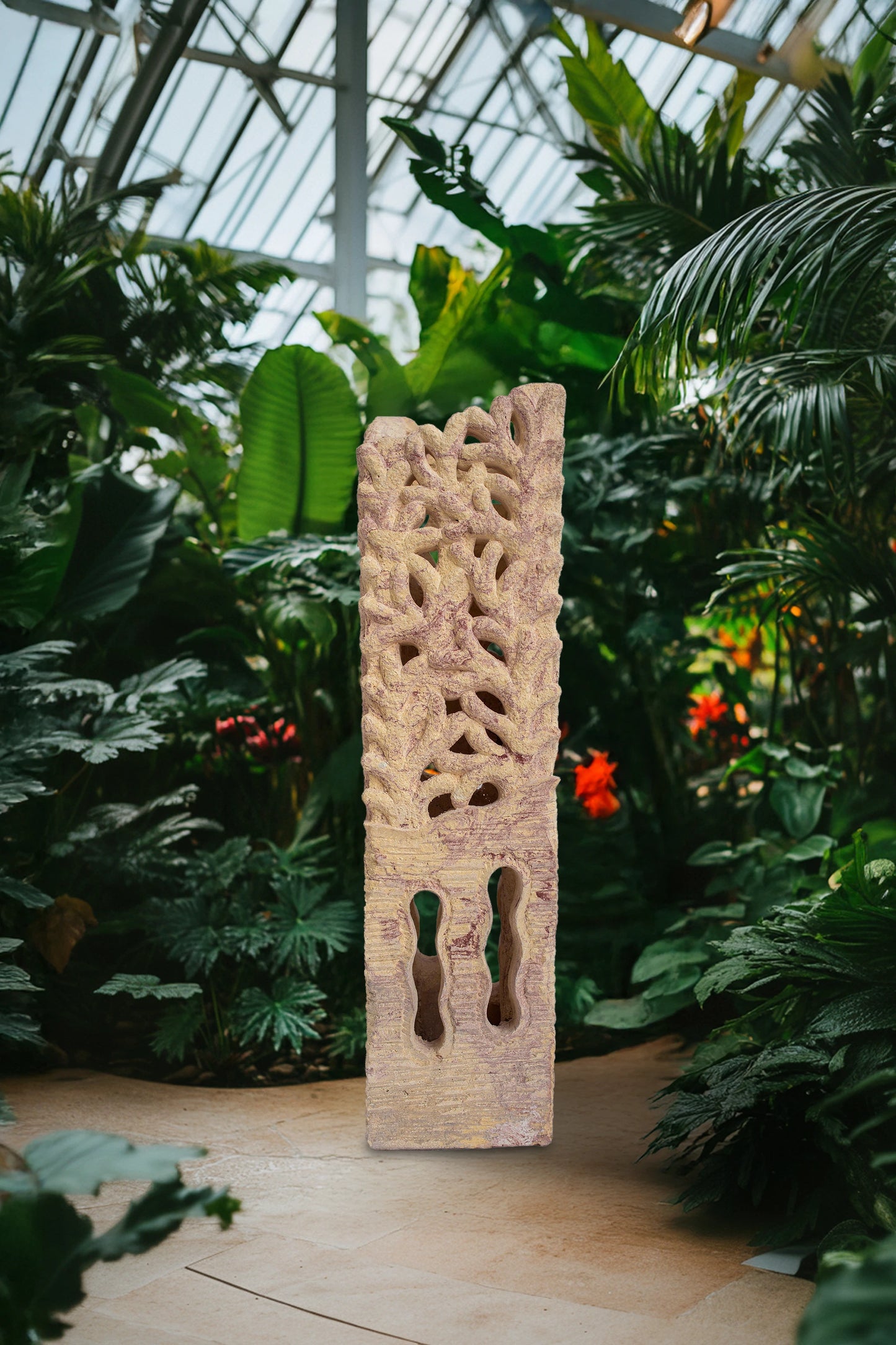 Hand Carved Garden Column - Extra Small