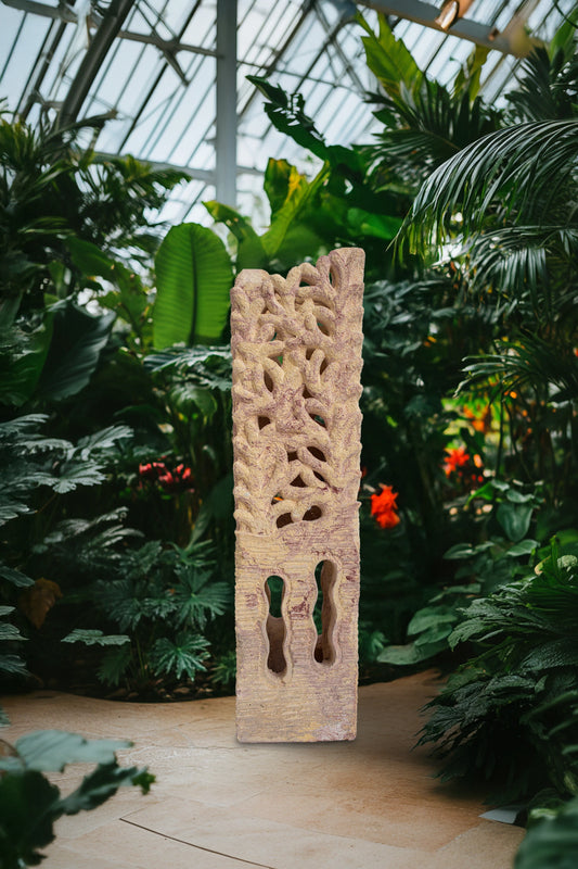 Hand Carved Garden Column - Extra Small