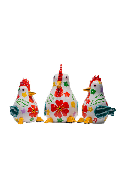 Cock a doodle trio - White (set)