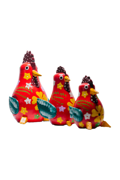 Cock a doodle trio - Red (set)