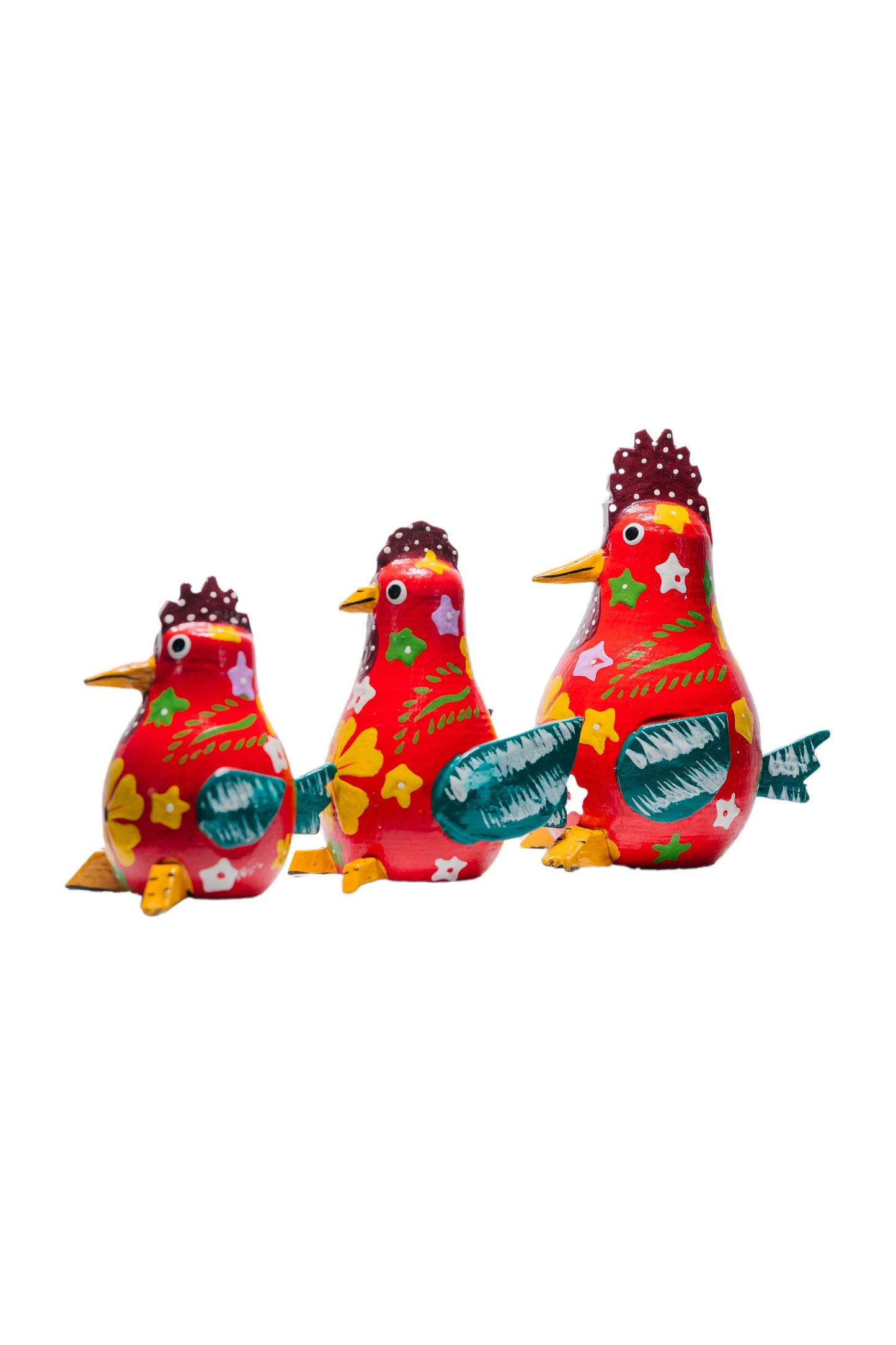 Cock a doodle trio - Red (set)
