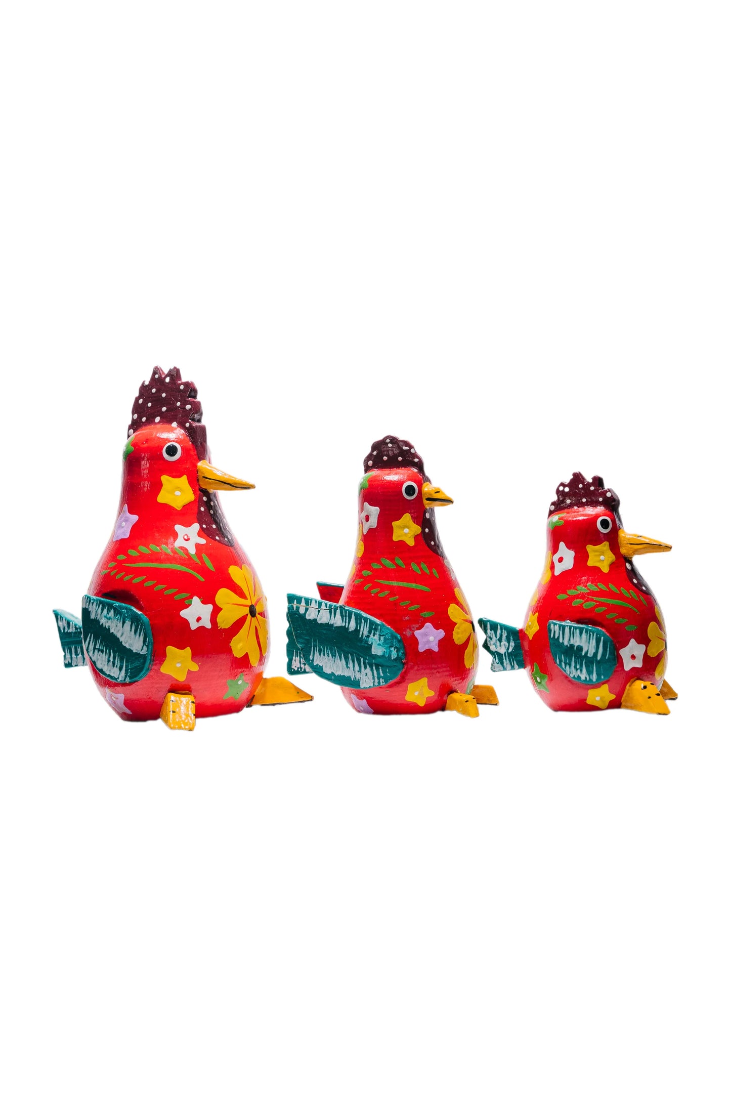 Cock a doodle trio - Red (set)