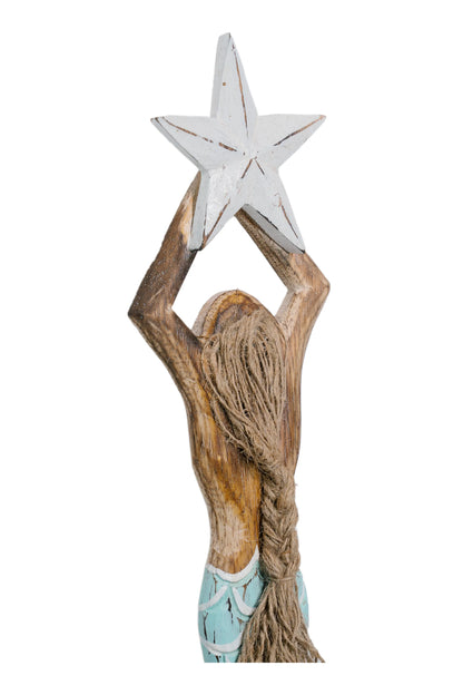 Mermaid's Star Charm Hanging Décor Aqua Blue