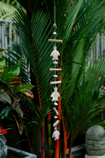 Turtle tails hanging décor Baby Pink