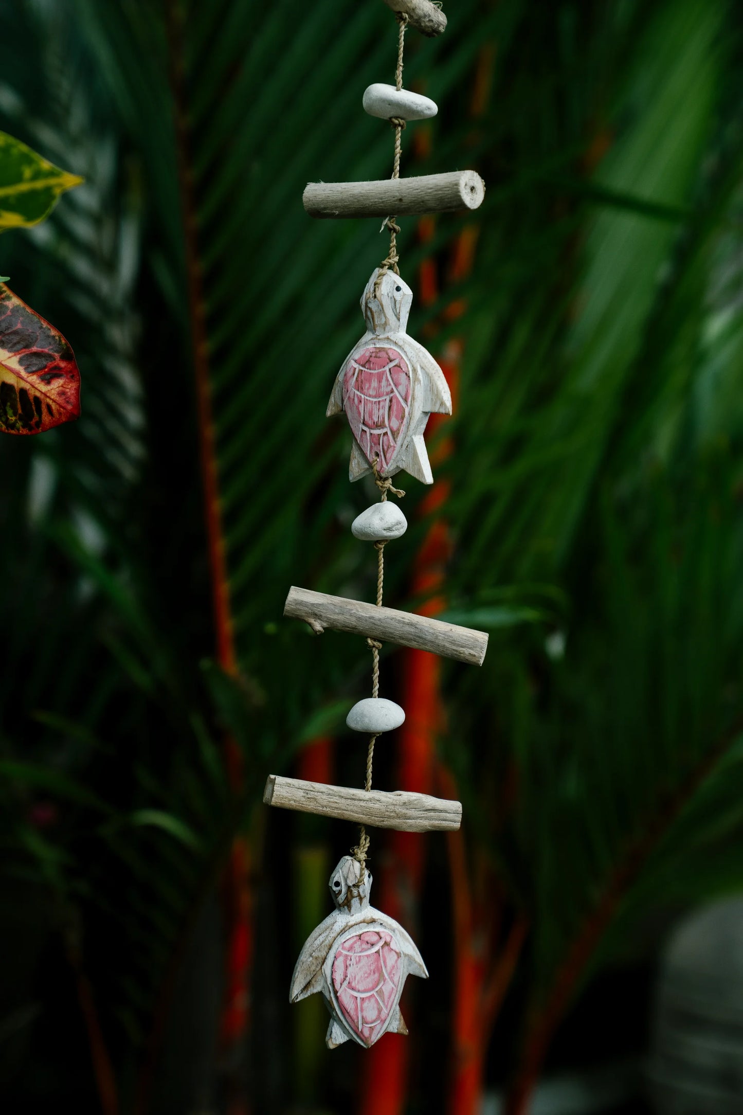 Turtle tails hanging décor Baby Pink