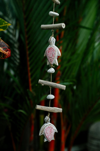 Turtle tails hanging décor Baby Pink