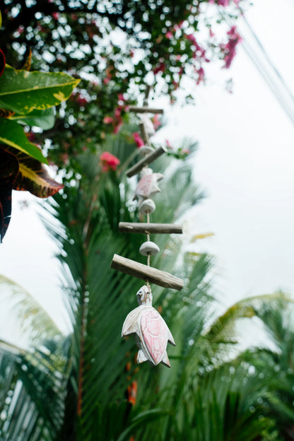 Turtle tails hanging décor Baby Pink