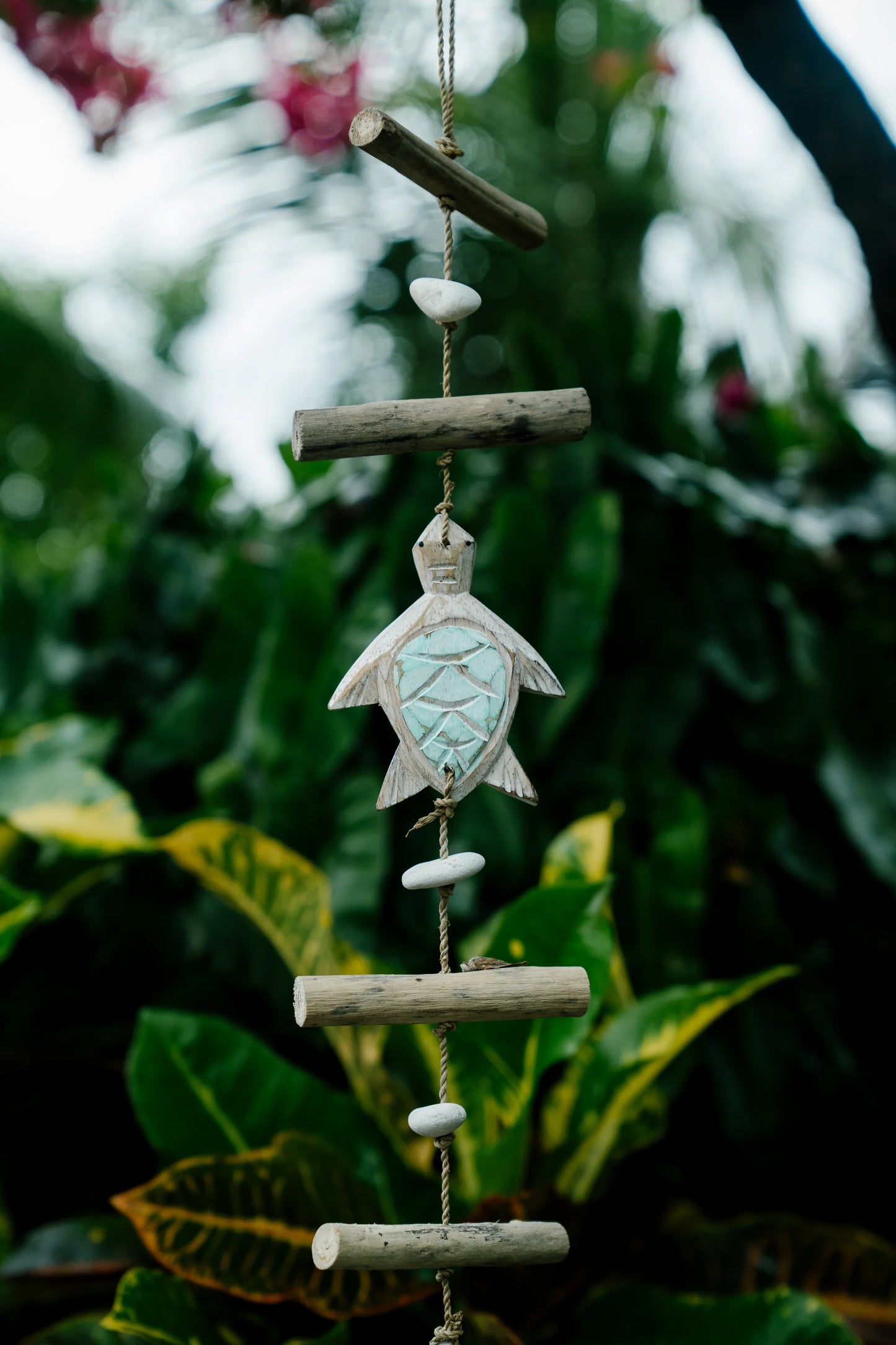 Turtle tails hanging décor Blue