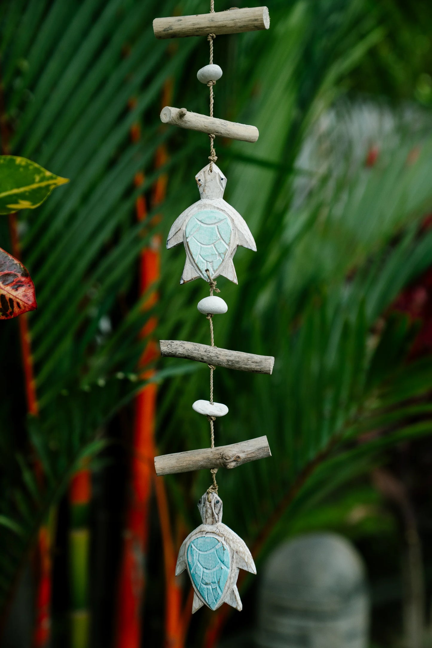 Turtle tails hanging décor Blue