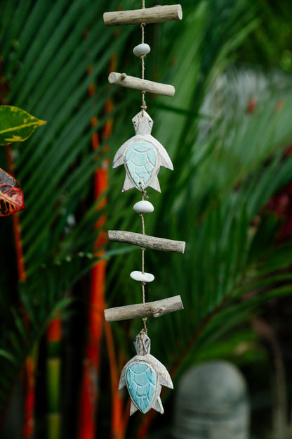 Turtle tails hanging décor Blue