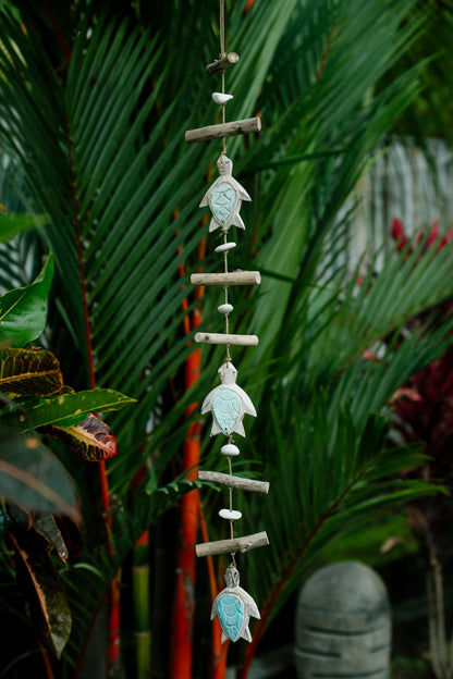 Turtle tails hanging décor Blue