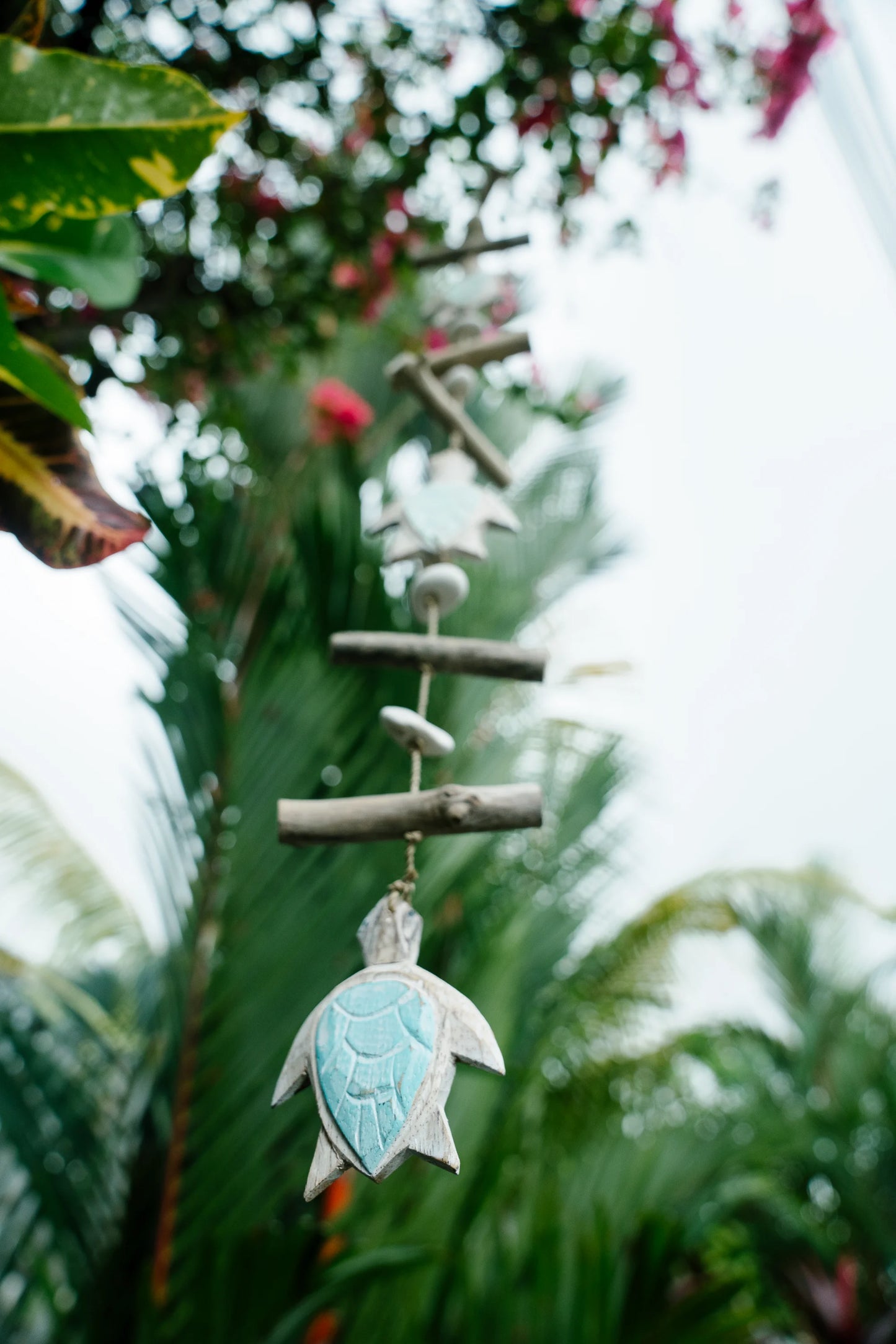 Turtle tails hanging décor Blue