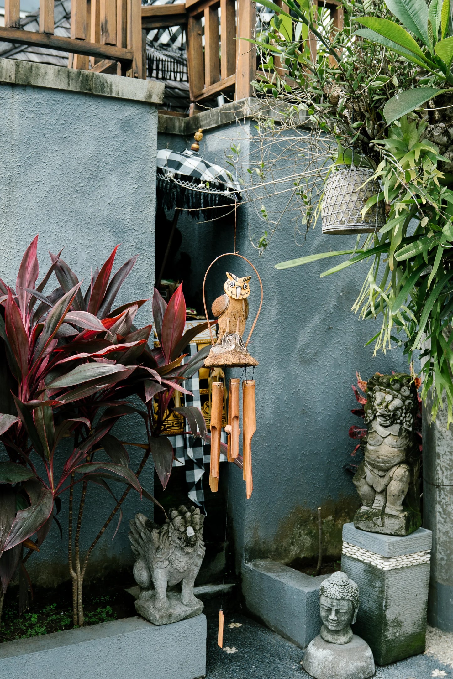 Owl's whisper Bamboo Wind Chime