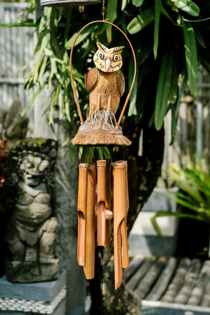 Owl's whisper Bamboo Wind Chime