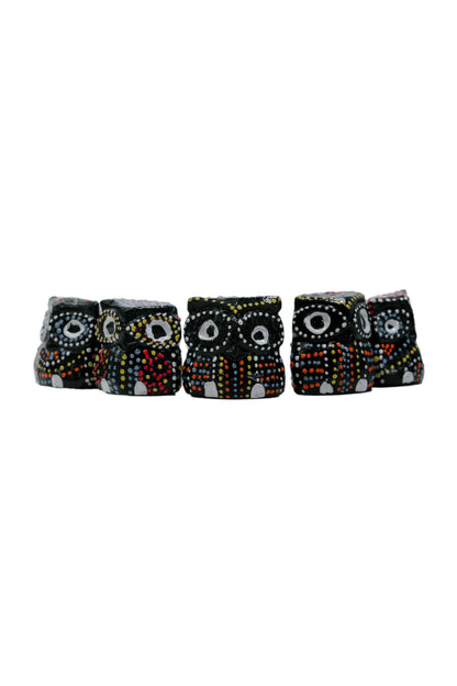 Twilight Twirl Owl décor (Set of 5)