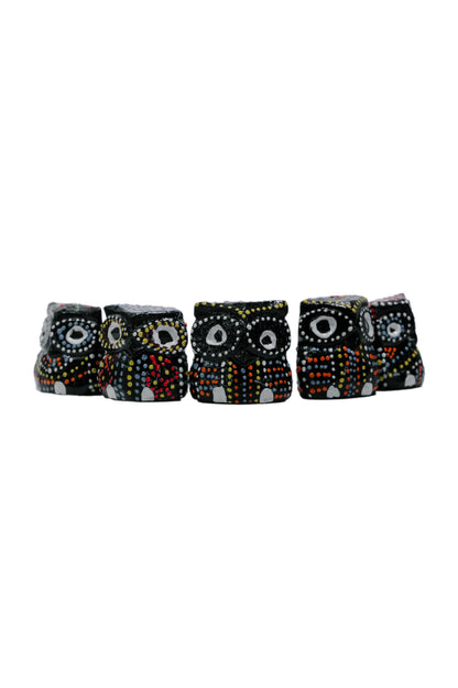 Twilight Twirl Owl décor (Set of 5)