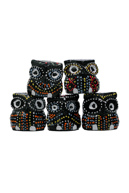 Twilight Twirl Owl décor (Set of 5)