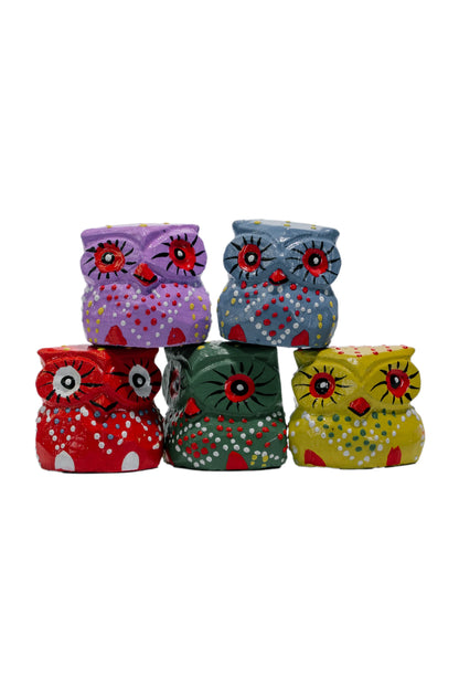 Colorful Cuddles Owl Décor (Set of 5)