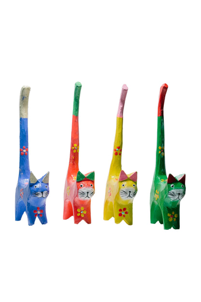 Vibrant Feline Family (Set of 4)