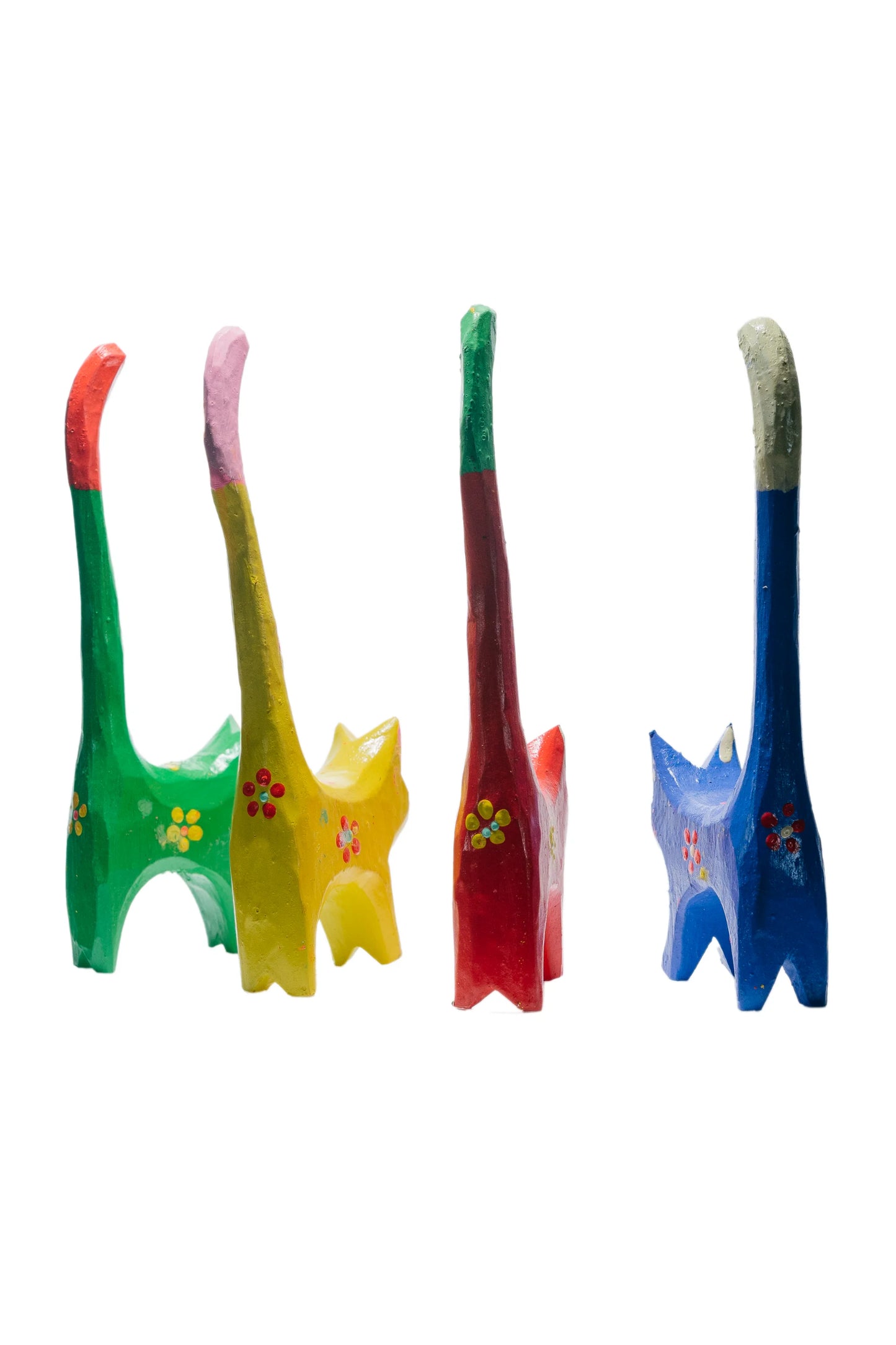 Vibrant Feline Family (Set of 4)