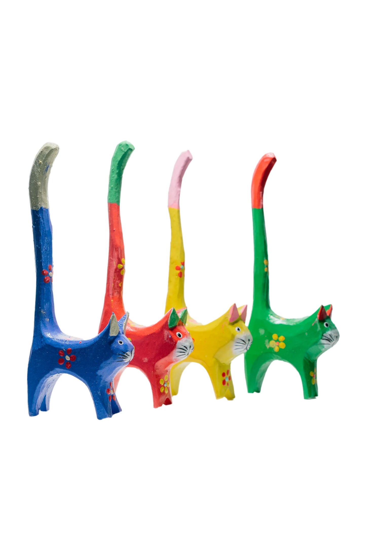Vibrant Feline Family (Set of 4)