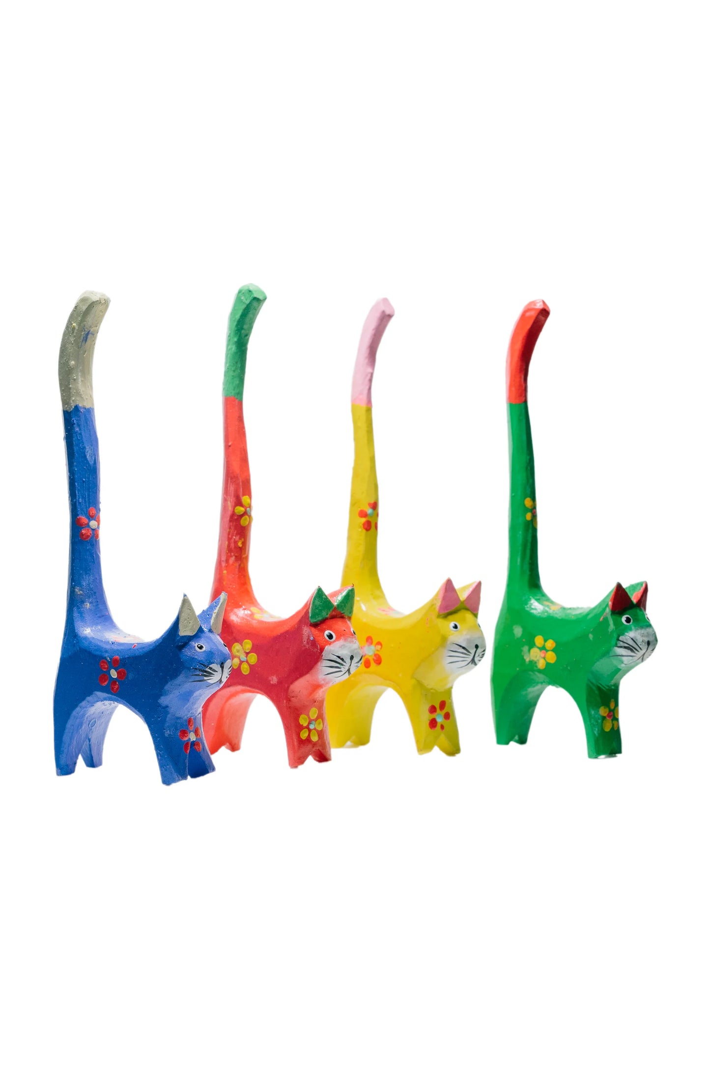 Vibrant Feline Family (Set of 4)