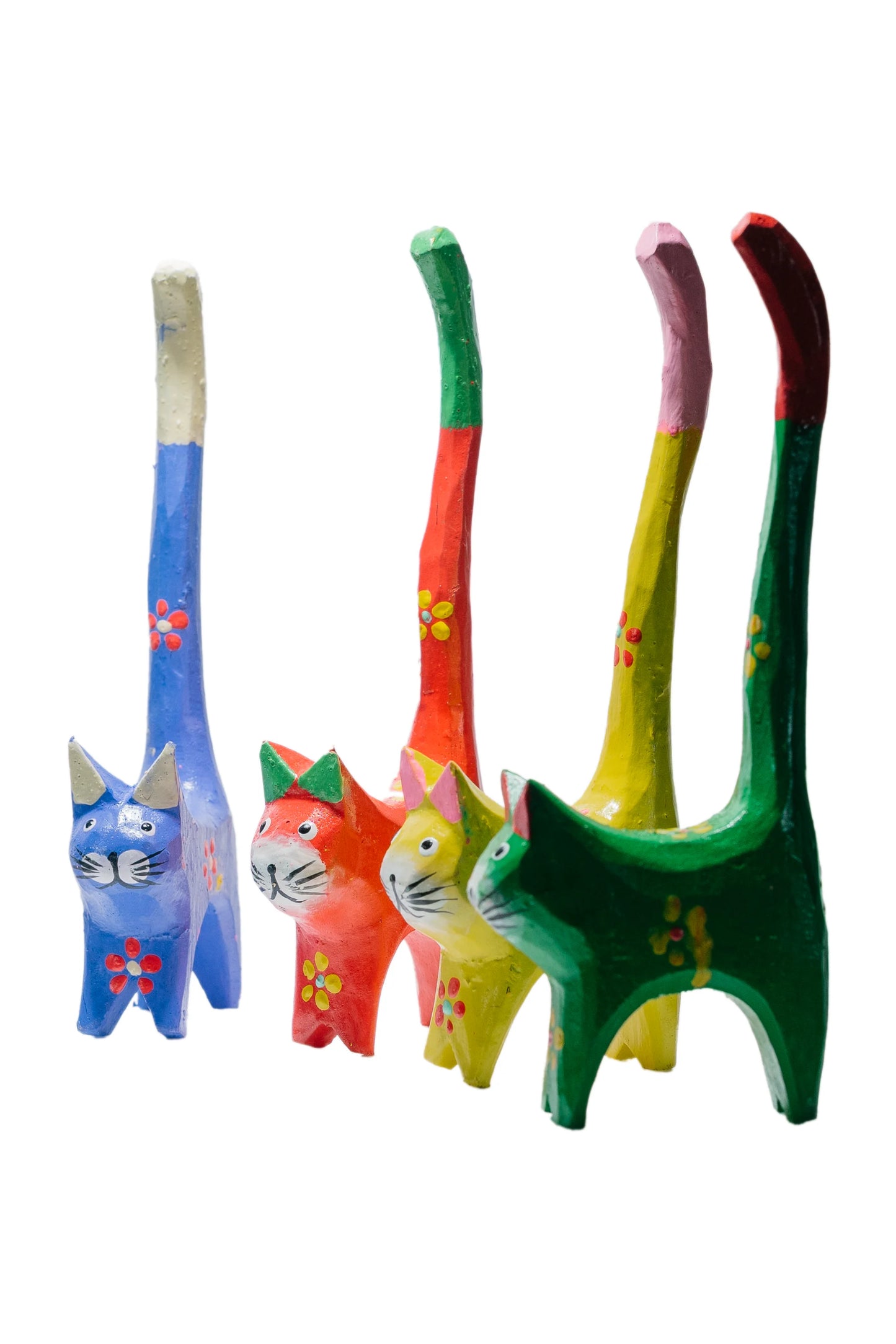 Vibrant Feline Family (Set of 4)