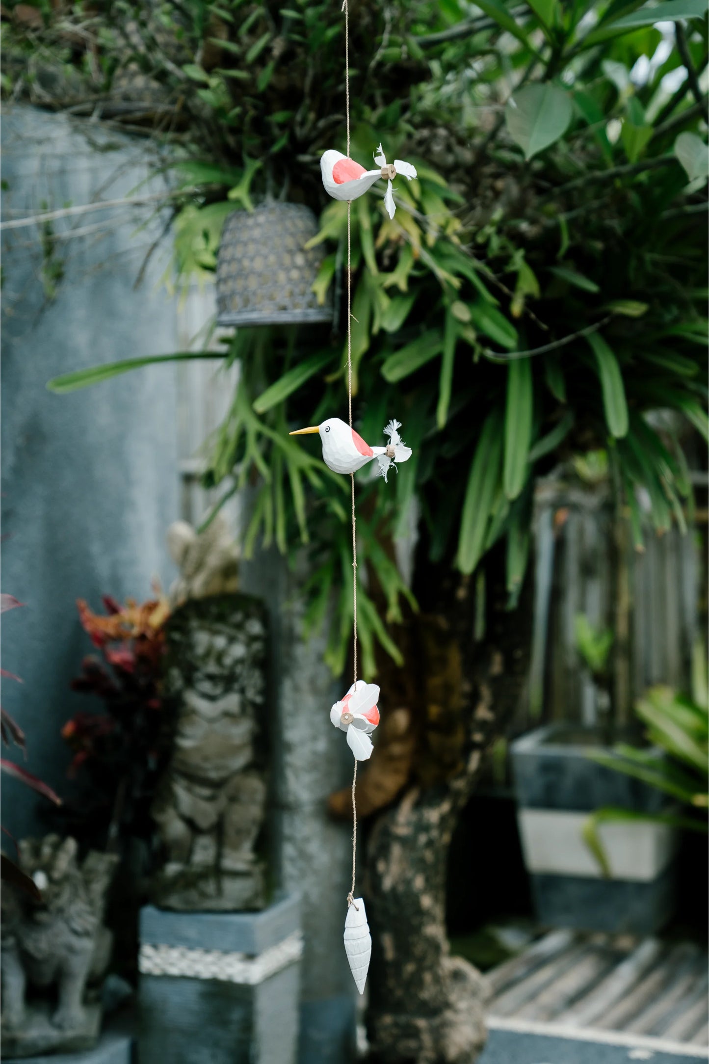 Humming birds in flight Pink